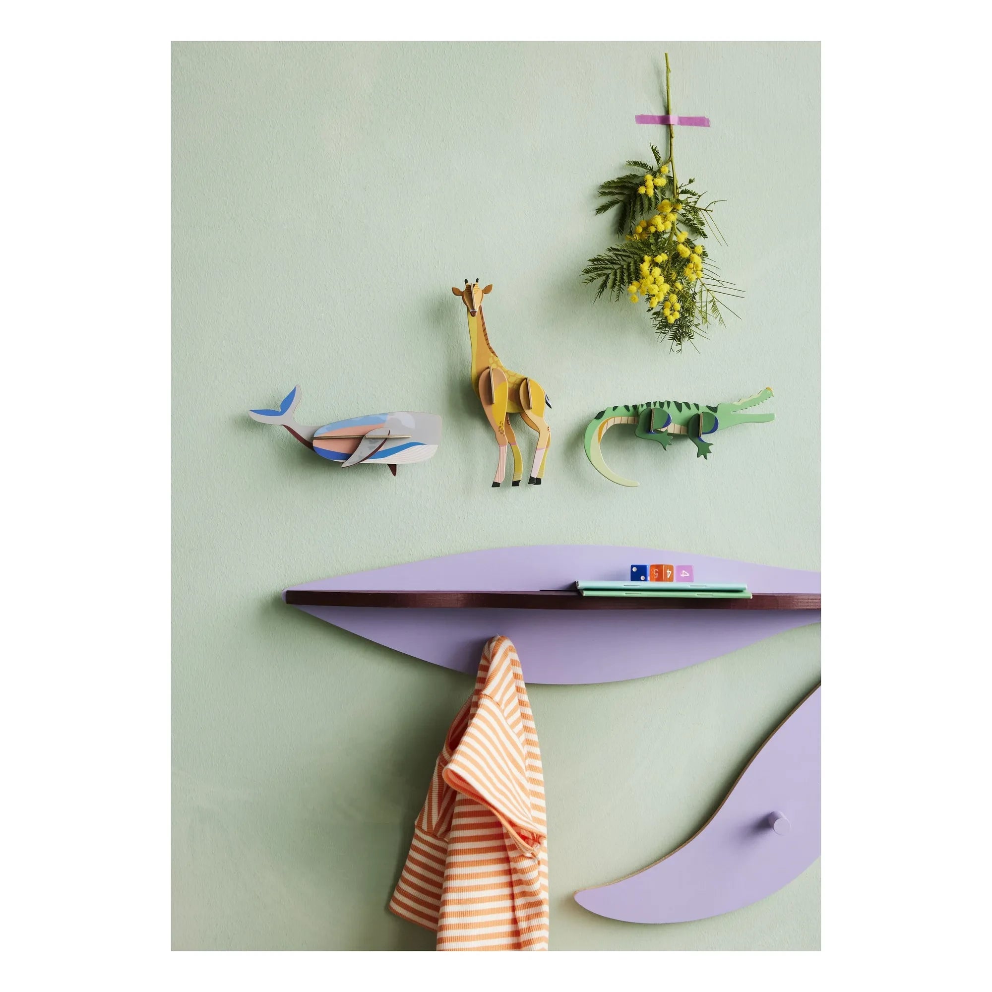 Studio Roof - Decoración de pared de cocodrilo | Verde
