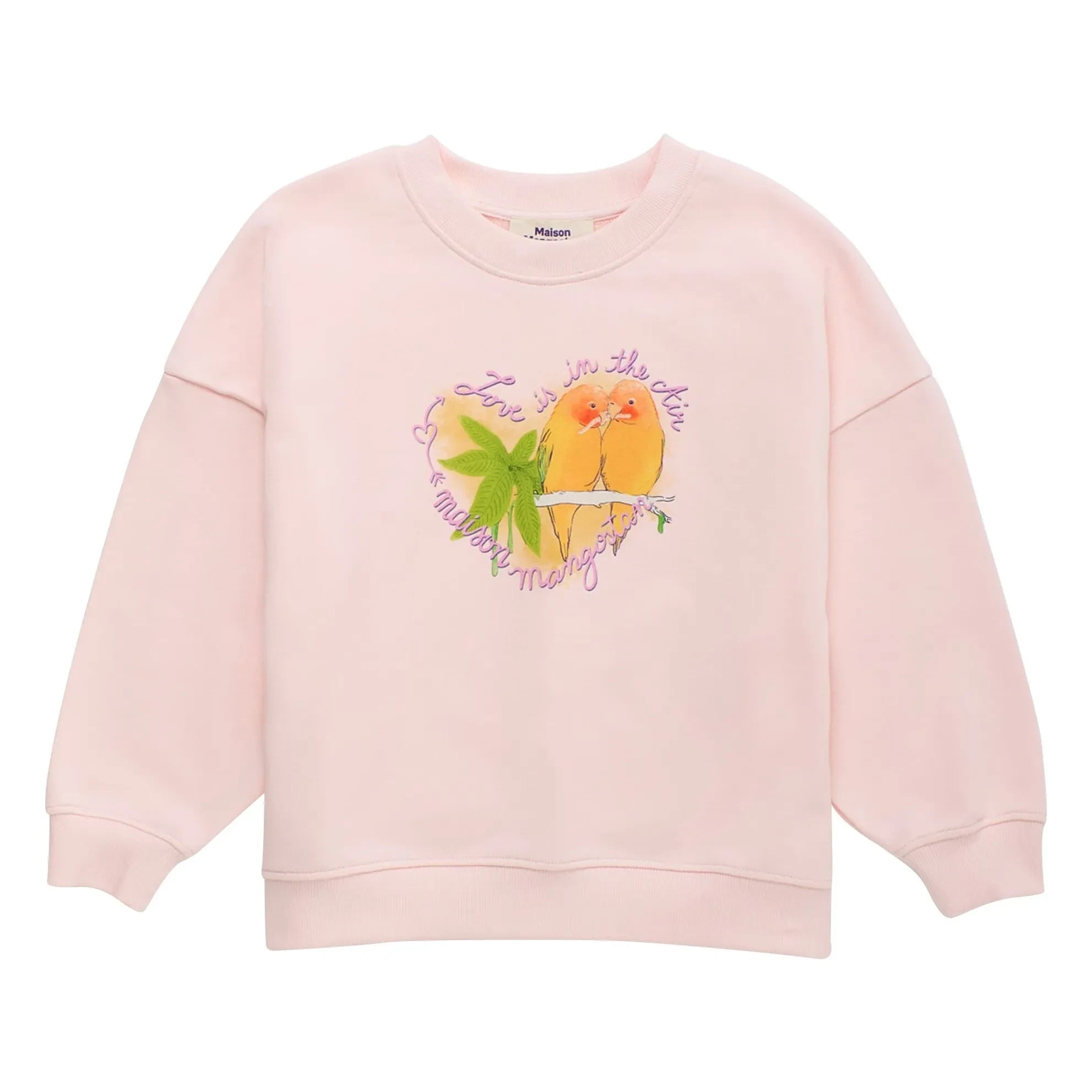 Maison Mangostan - Sweat Birds | Rosa claro