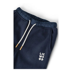 Liewood - Pantalón jogger Wendy de forro polar fabricado con fibras recicladas | Azul marino