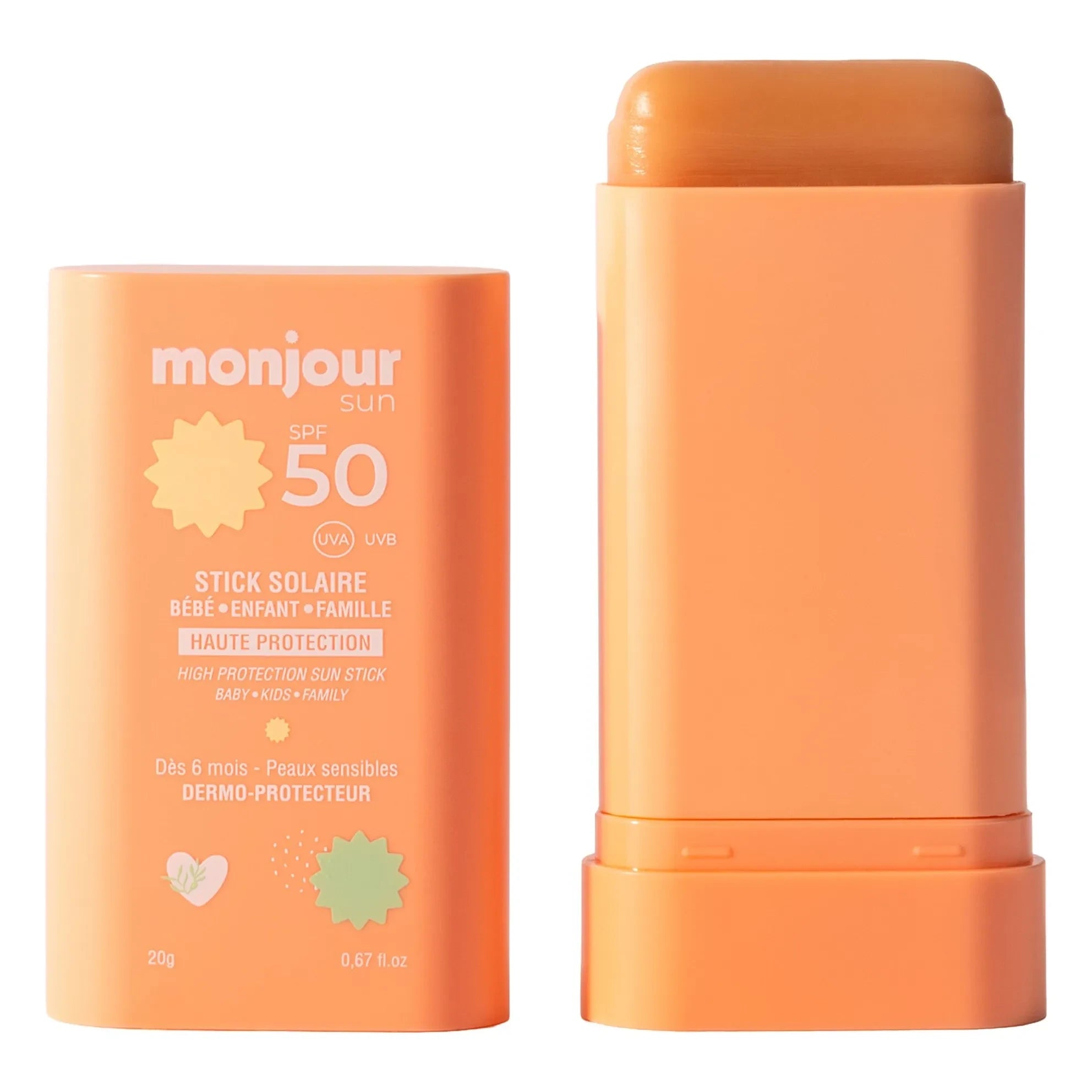 Monjour - Protector solar en barra SPF50 - 20 g
