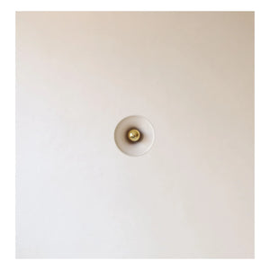 Masamé - Lámpara de pared de cerámica Gigaro en masa | Blanco cálido