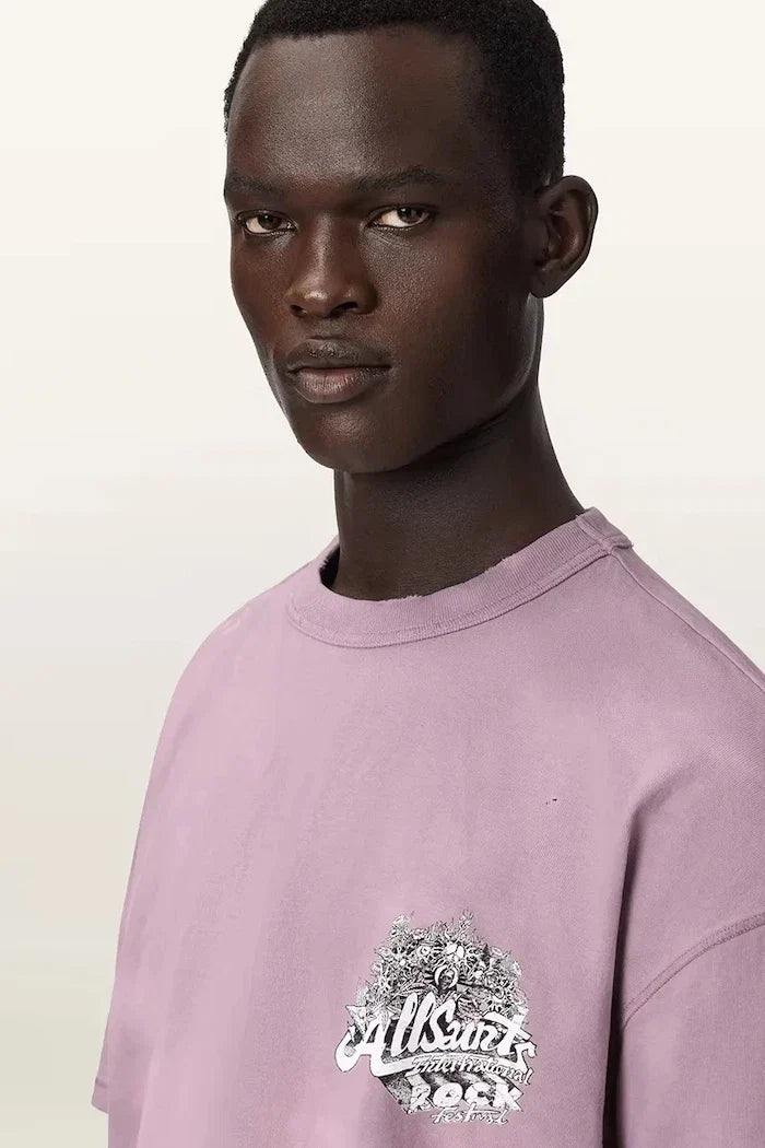 Camiseta de hombre de algodón y elastano de AllSaints, modelo AVALON