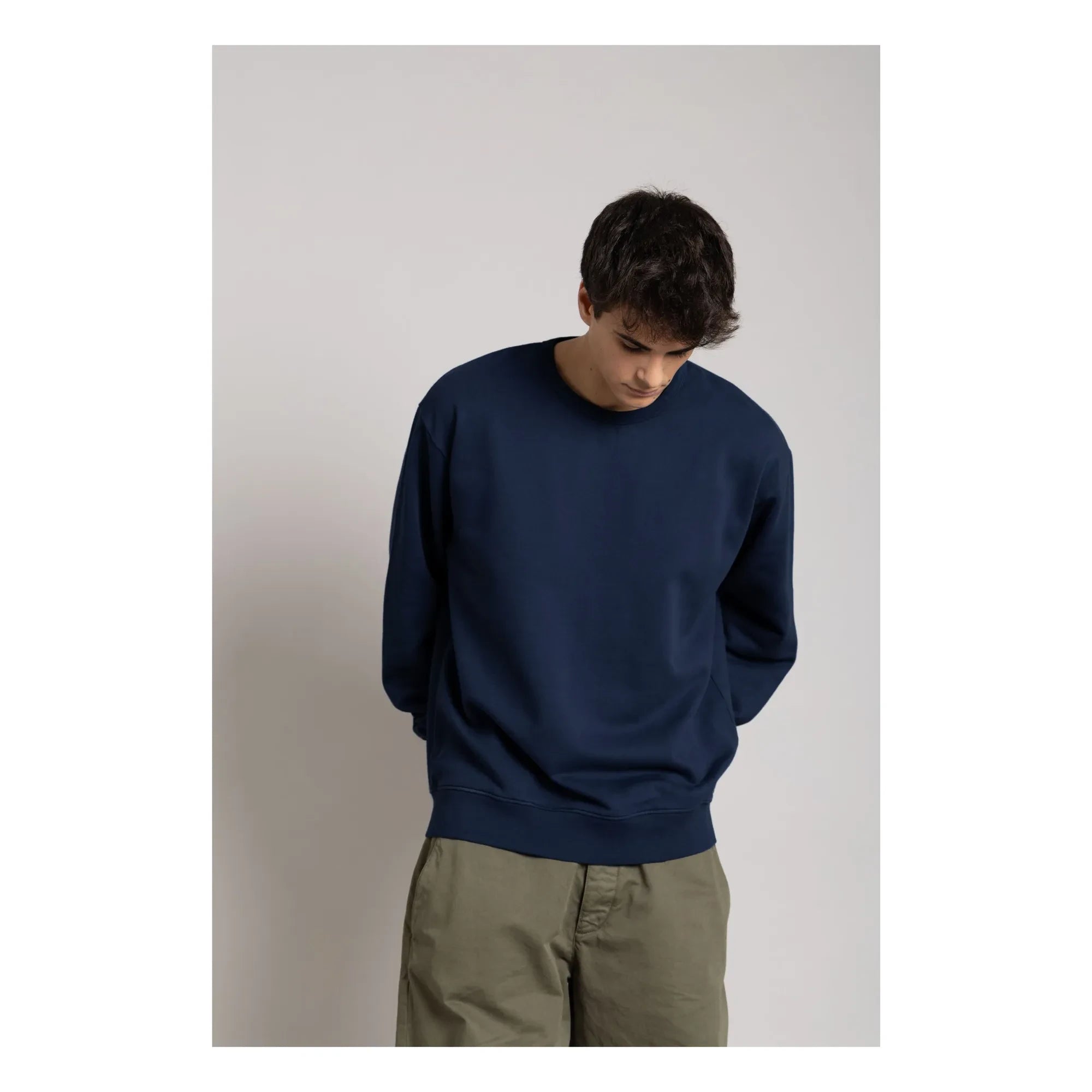 Smallable Hombre - Sudadera de algodón orgánico Bond | Azul marino