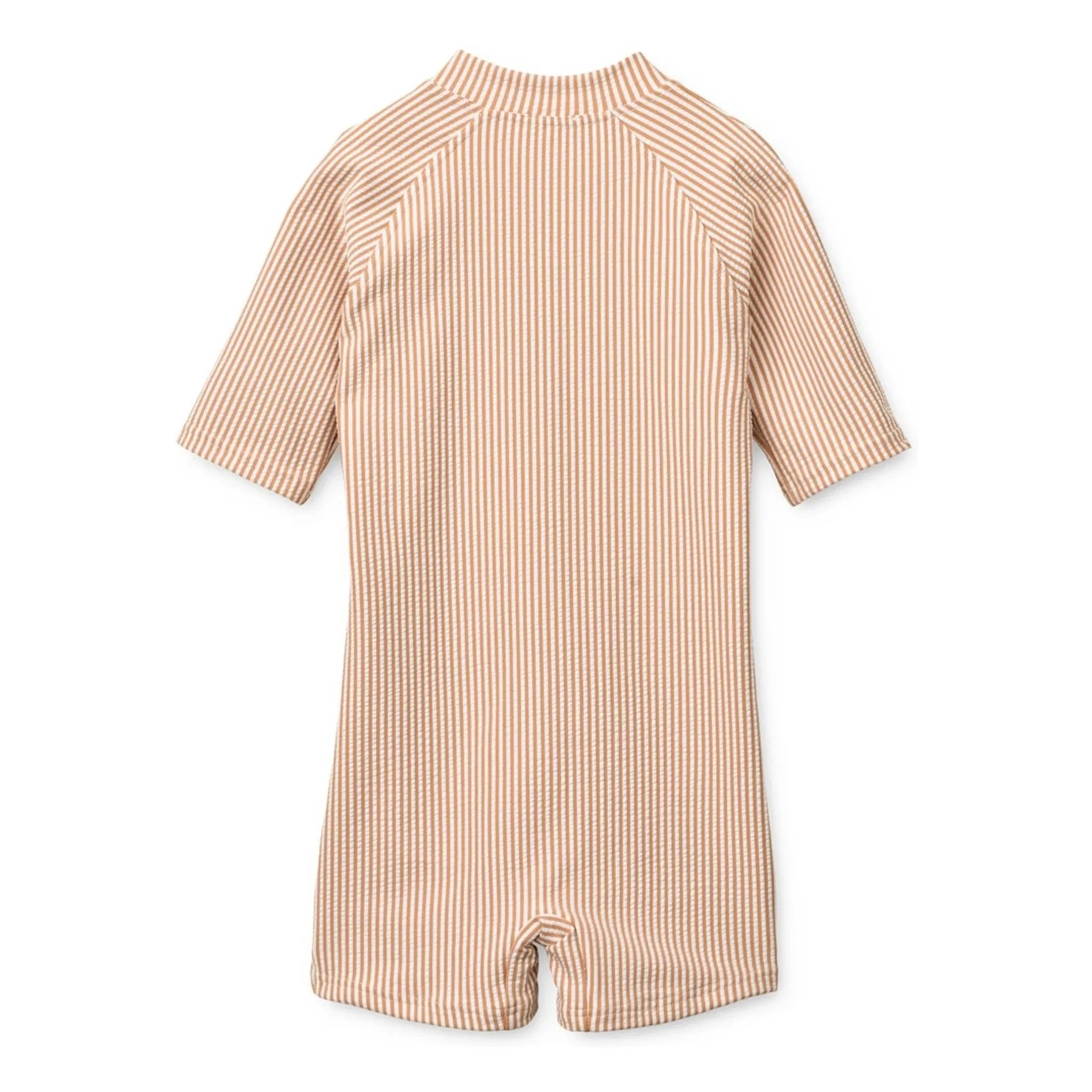Liewood - Max Traje de baño de rayas seersucker con protección UV de fibra reciclada | Rosa