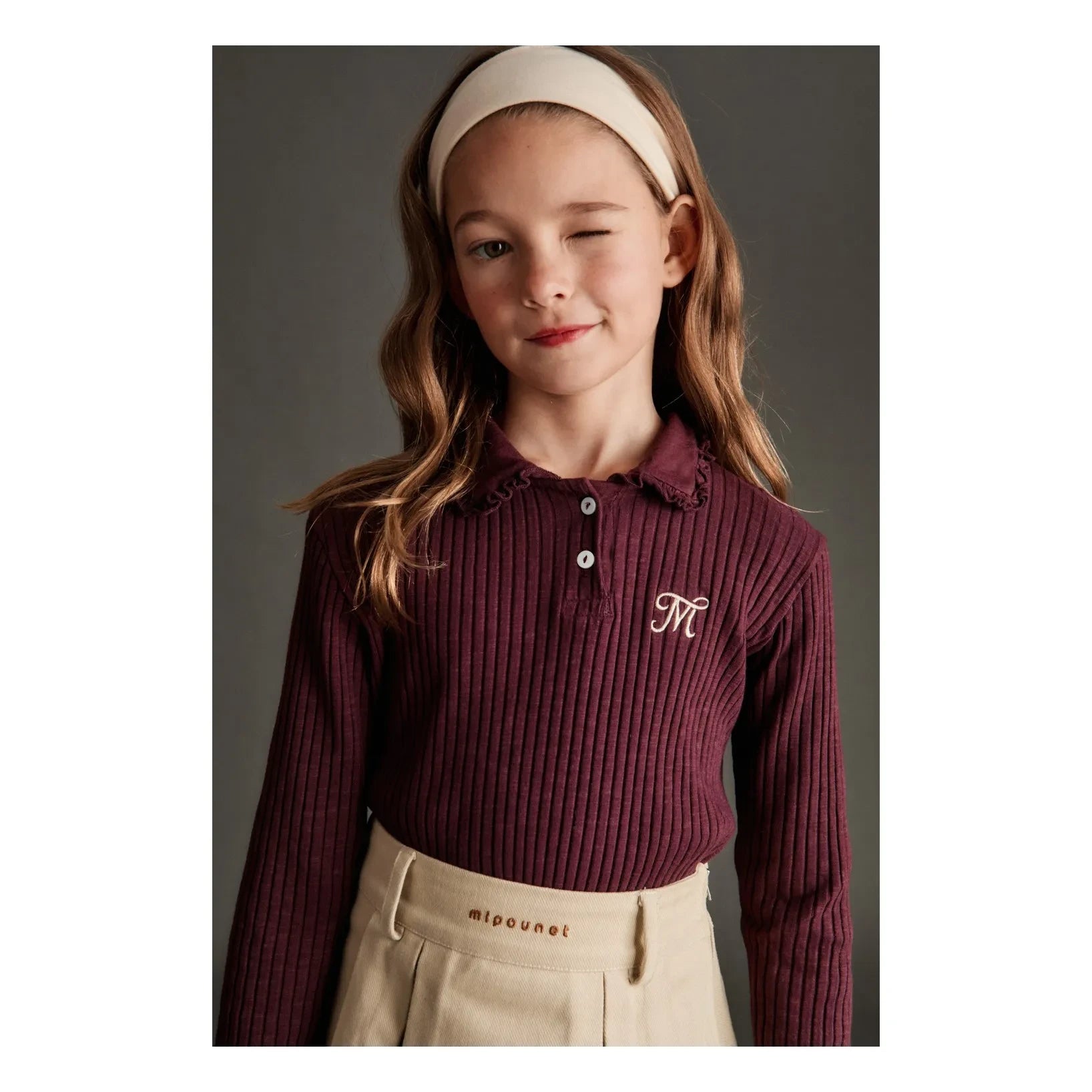 Mipounet - Nina Pilili Etek Geri Dönüştürülmüş Elyaflardan Üretilmiştir | Bej