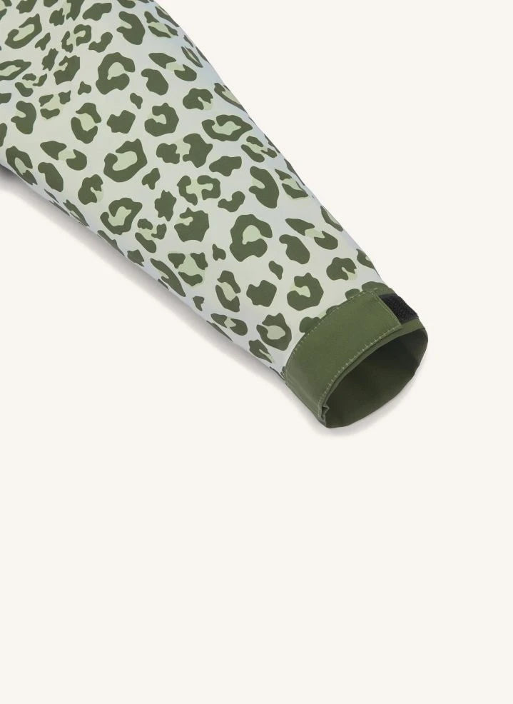 Hello Hossy - Chubasquero de leopardo | Verde