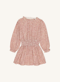 Búho - Büzgülü Smock Elbise | Bordo
