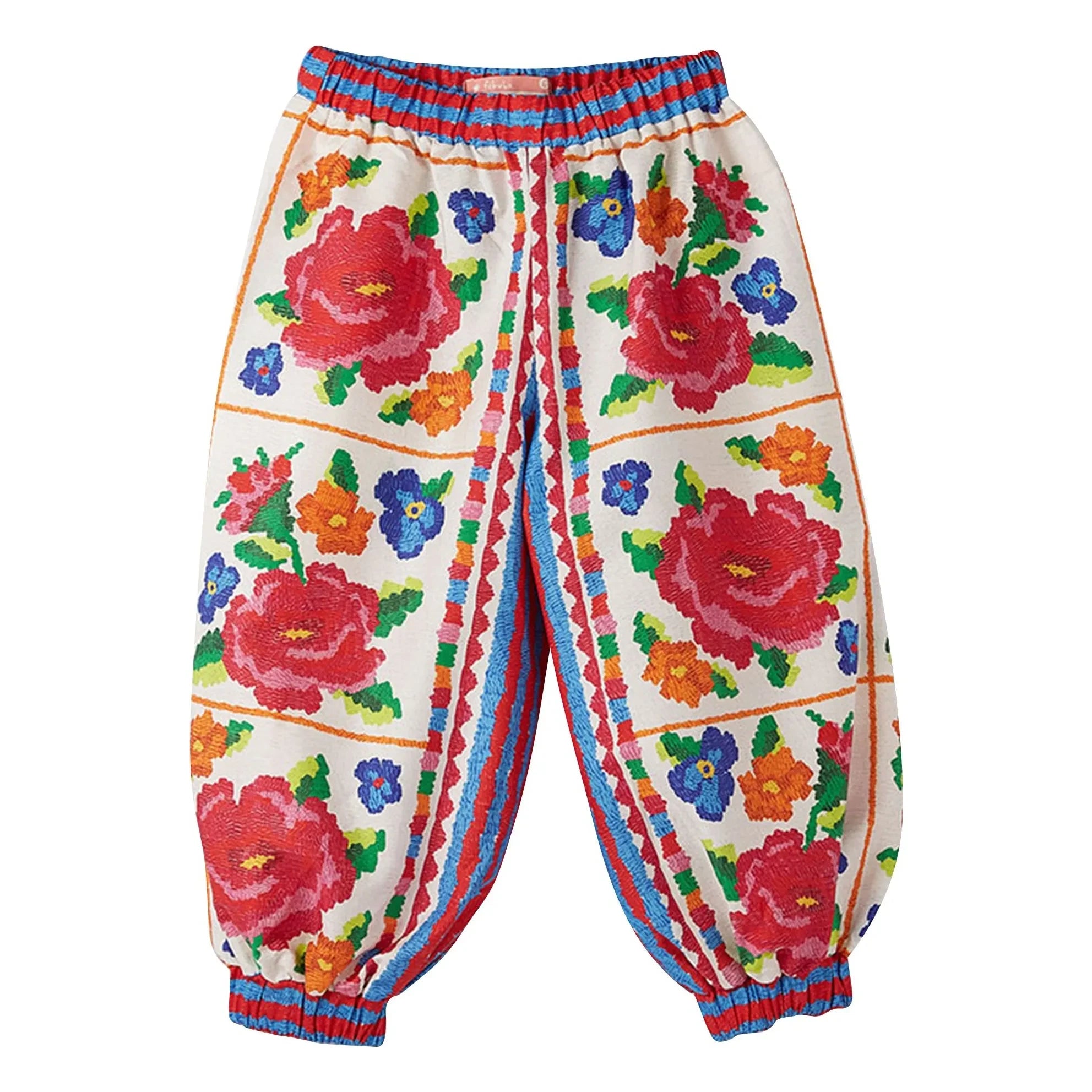 Fábula - Pantalón elástico floral | Rojo