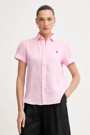 Polo Ralph Lauren Camisa de lino para mujer PD LINEN-WVN-SHIRT