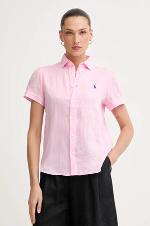 Polo Ralph Lauren Camisa de lino para mujer PD LINEN-WVN-SHIRT