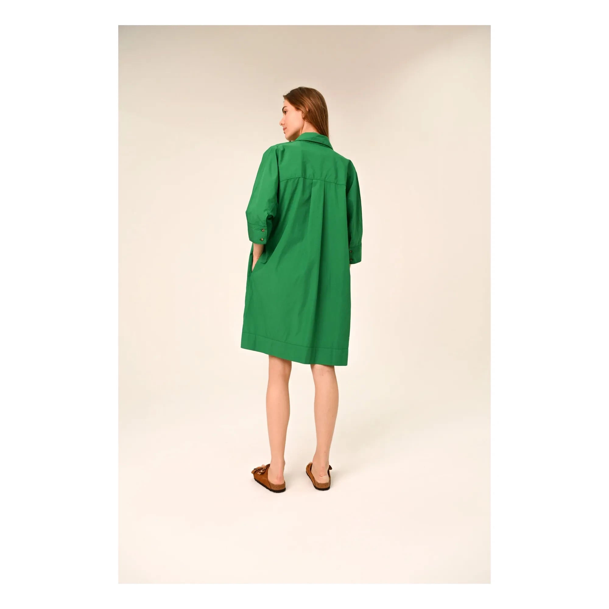 Sacrécoeur - Vestido Giulietta Popeline | Verde