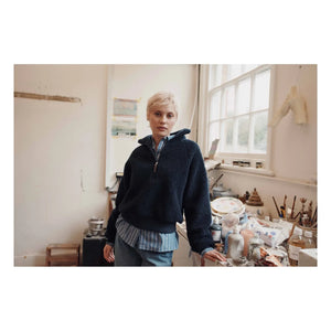 Emile et Ida - Ecaramel Fermuarlı Sweatshirt | Lacivert