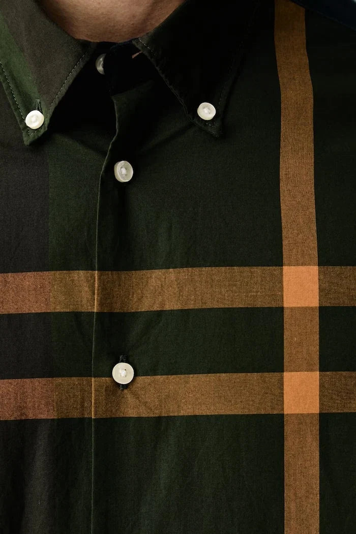 Camisa de algodón Barbour para hombre