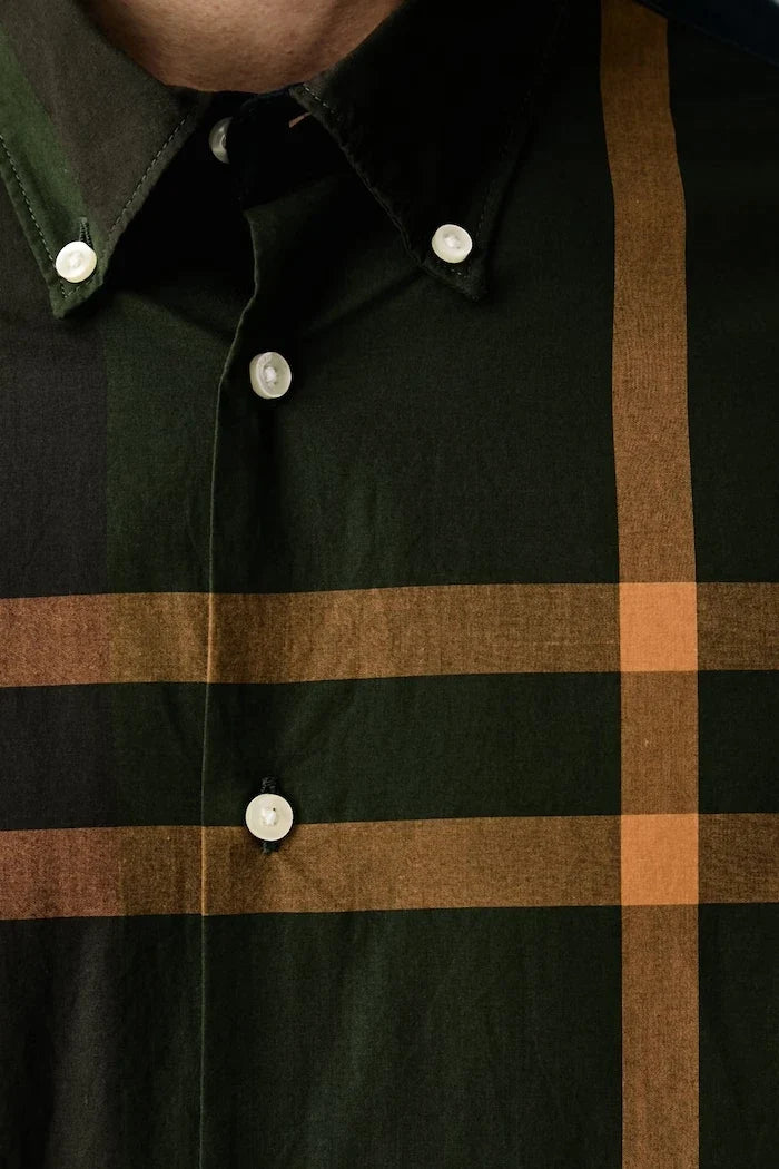 Camisa de algodón Barbour para hombre
