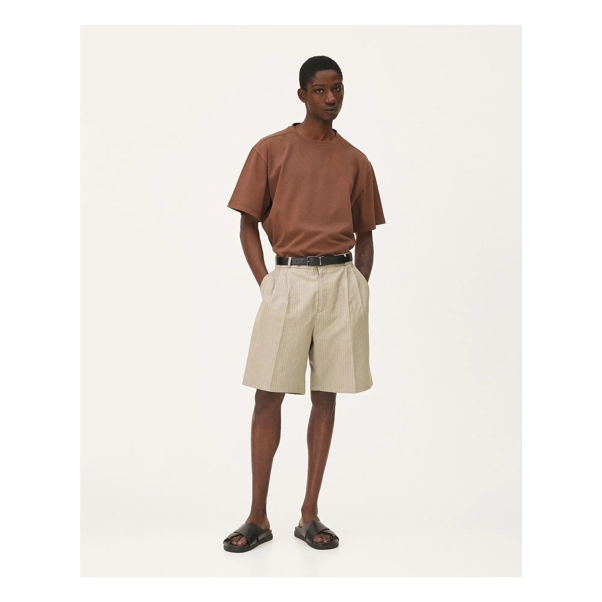 Noyoco - Shorts de algodón Como | Beige