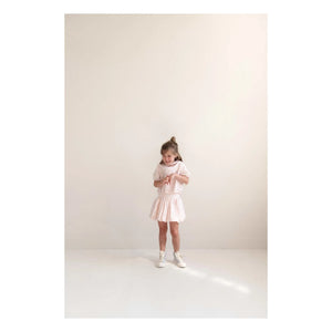 Jenest - Falda Globo Betty Lunares Algodón Orgánico | Rosa Palo