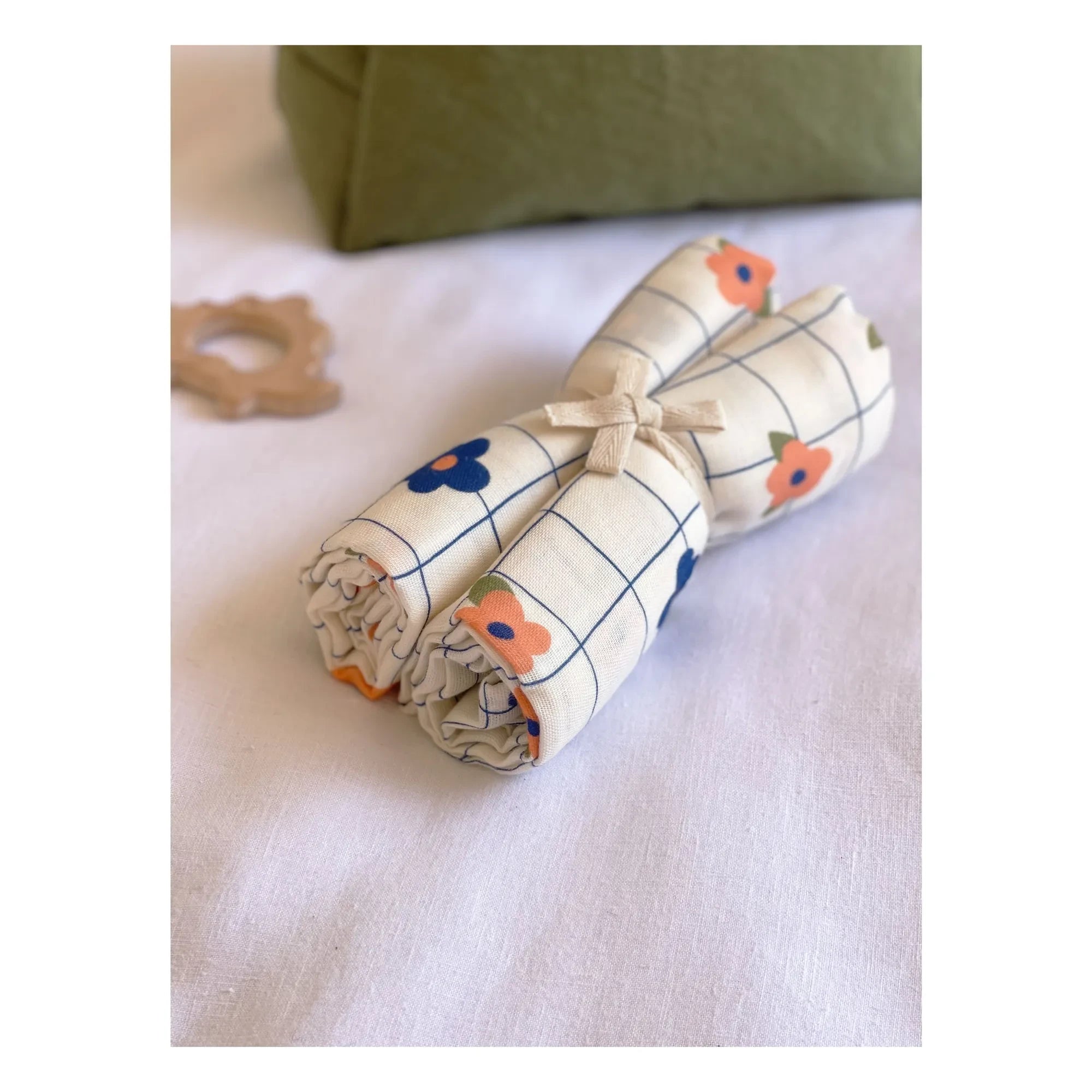 Milinane - Pañales de tela Gaspard - Set de 2 | Azul