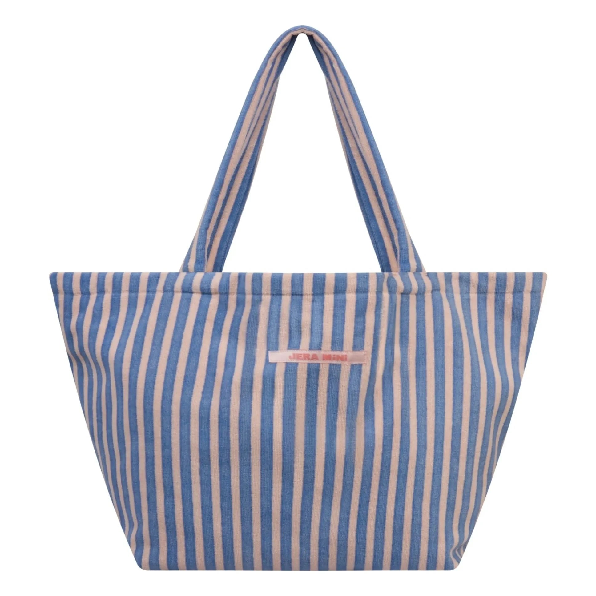Jera Mini - Bolso de playa a rayas | Azul real