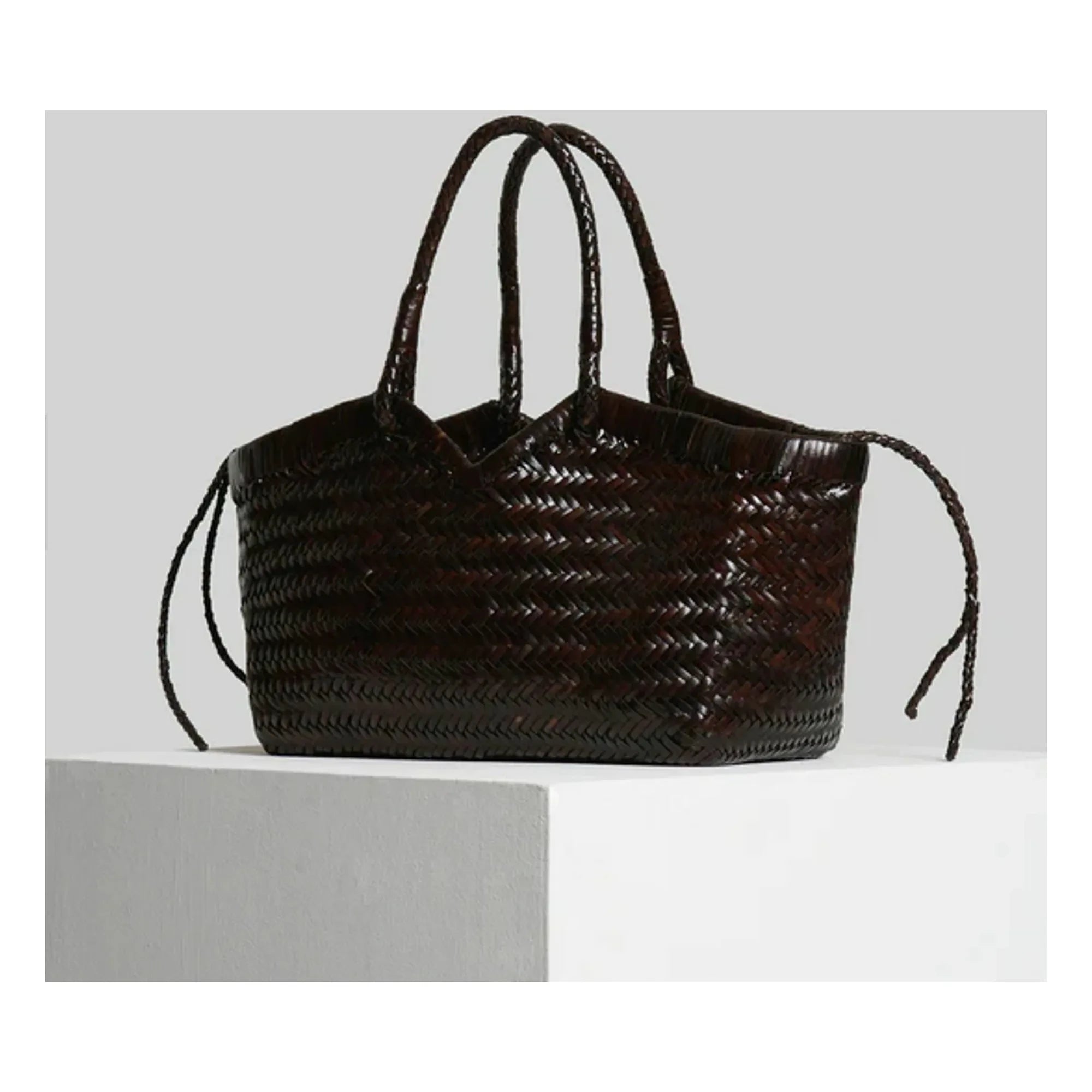 Vipera - Bolso tote Crudelia de piel | Chocolate