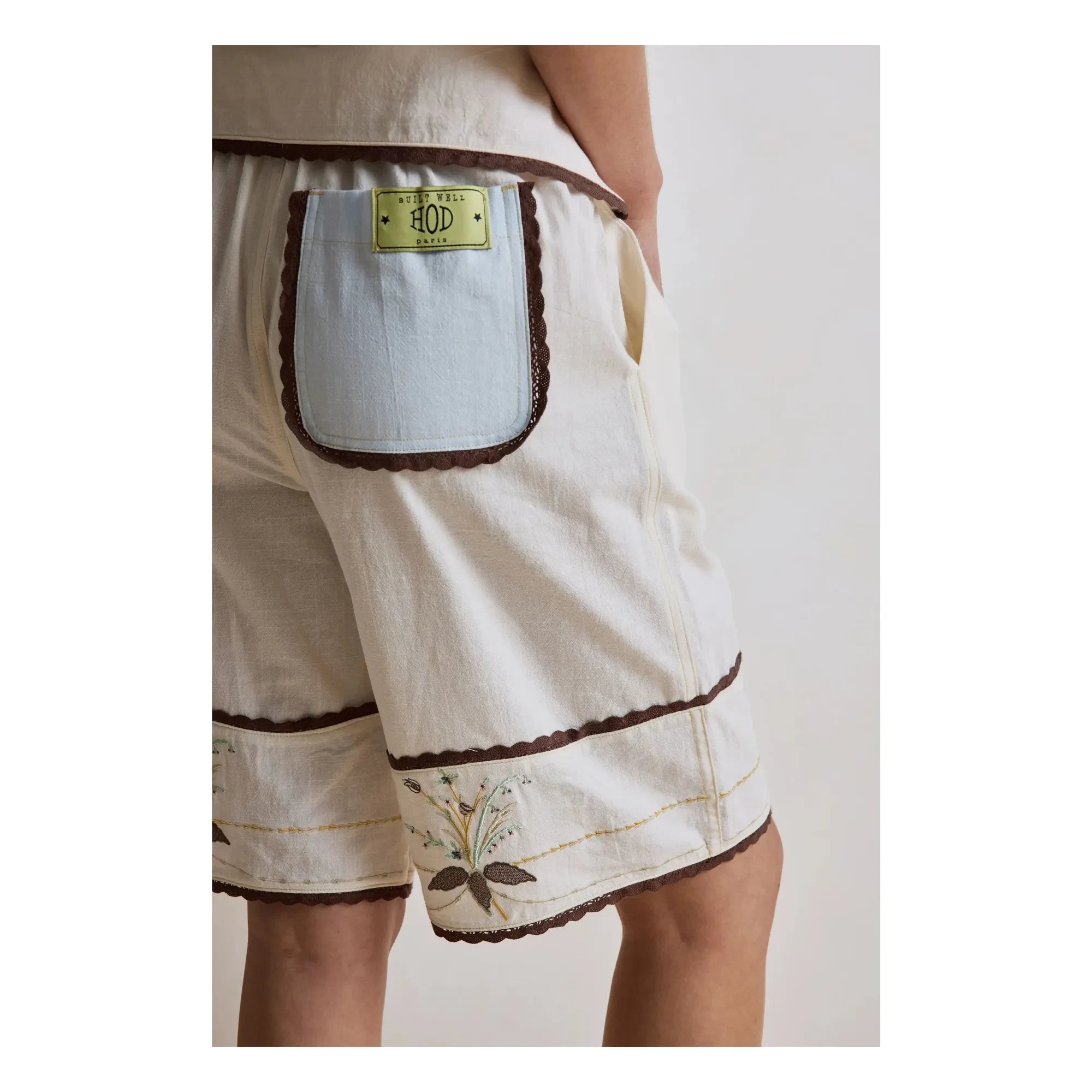 Hod - Barny Pantalón corto bermuda de algodón | Crema