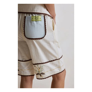 Hod - Barny Pantalón corto bermuda de algodón | Crema