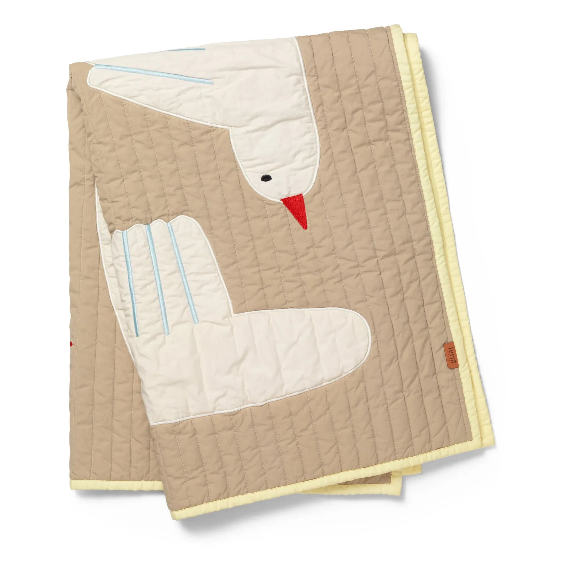 Ferm Living Kids - Manta Bird de algodón