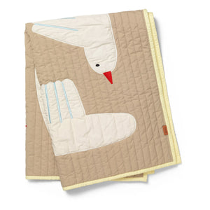 Ferm Living Kids - Manta Bird de algodón