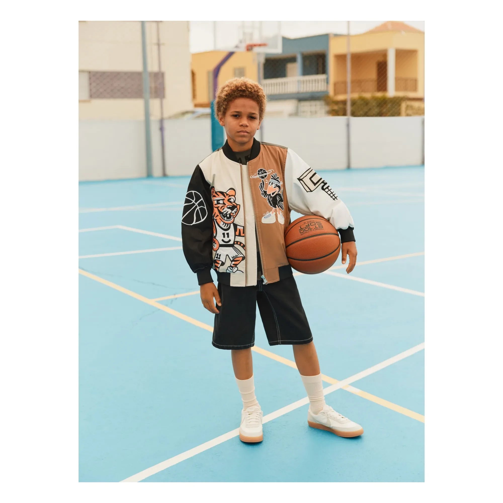 Molo - Cazadora bomber de baloncesto Hedley | Negro