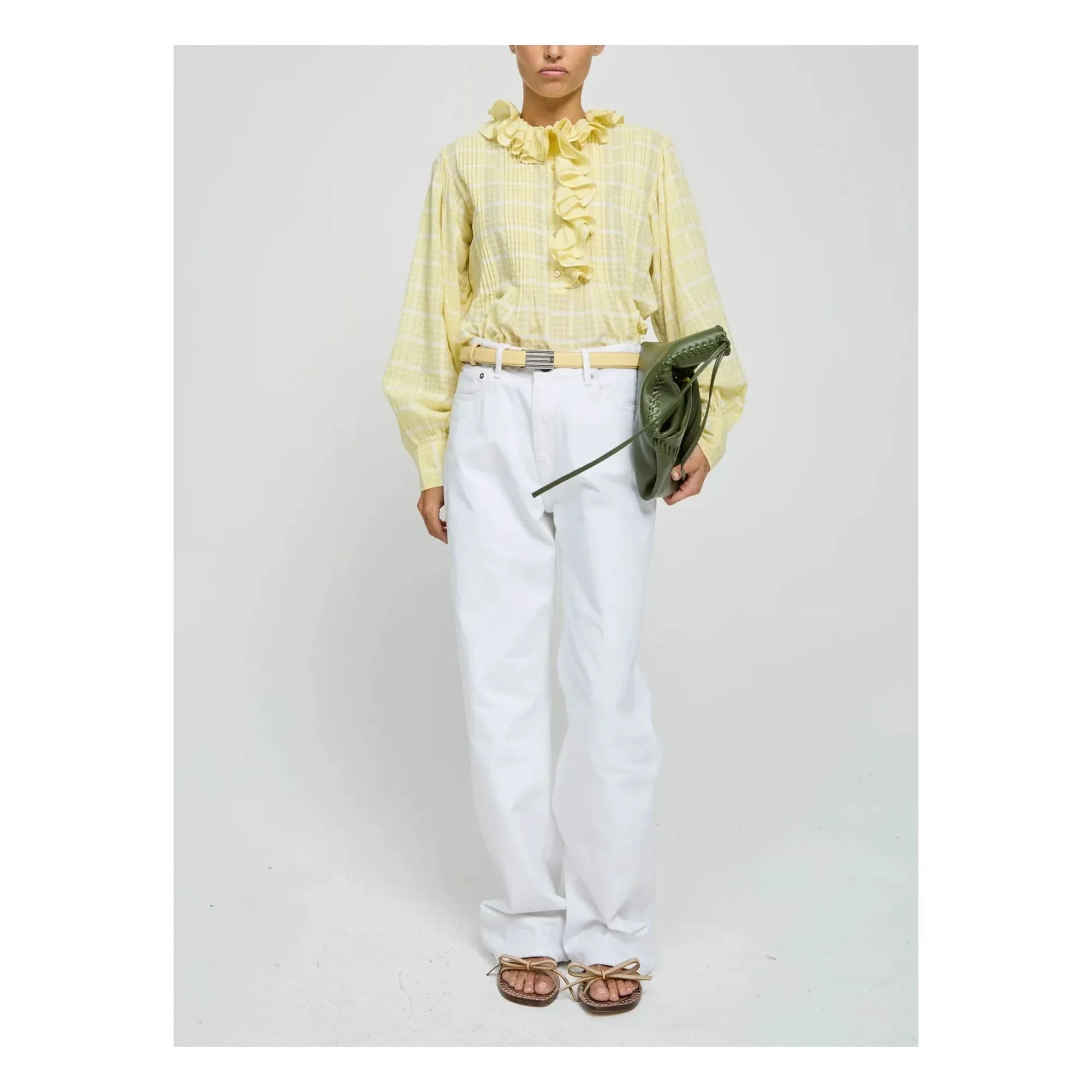 Laurence Bras - Blusa de algodón Phibi | Amarillo