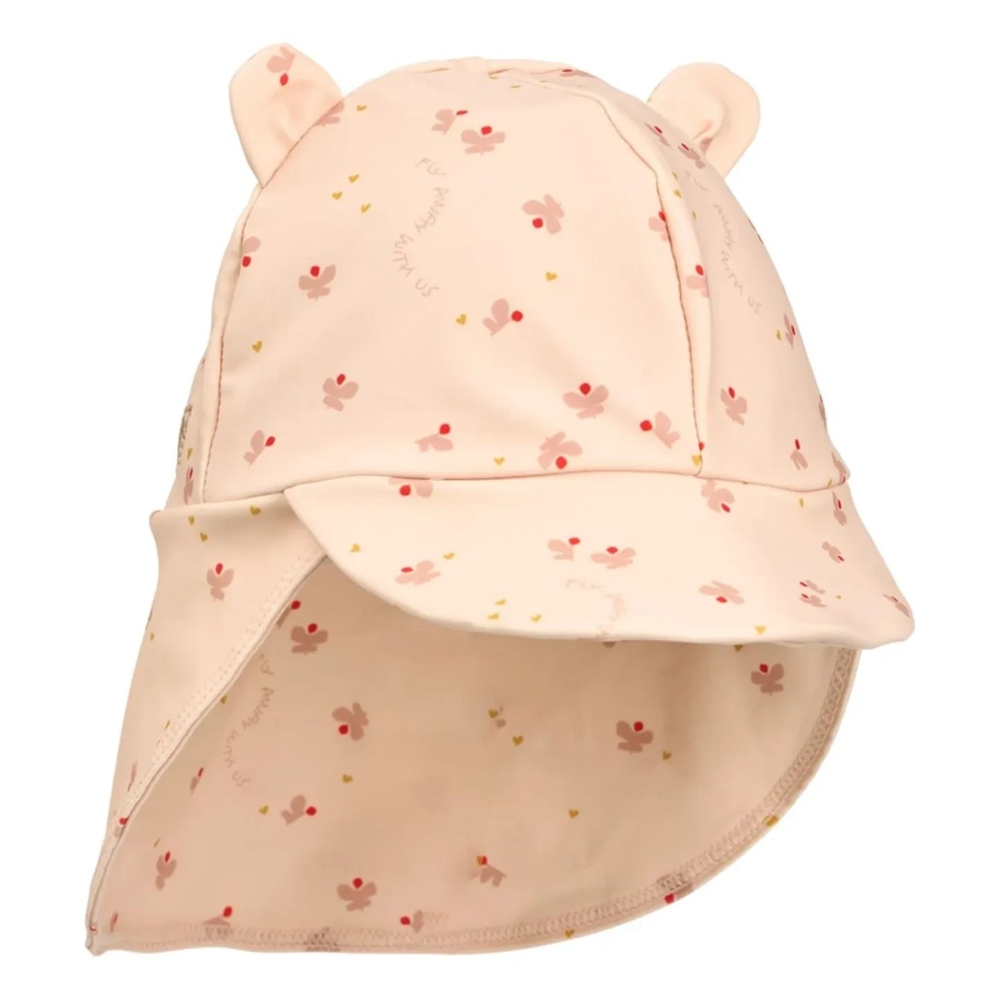 Gorro UV Senia Ears de Liewood - Mariposas Fibra Reciclada | Rosa