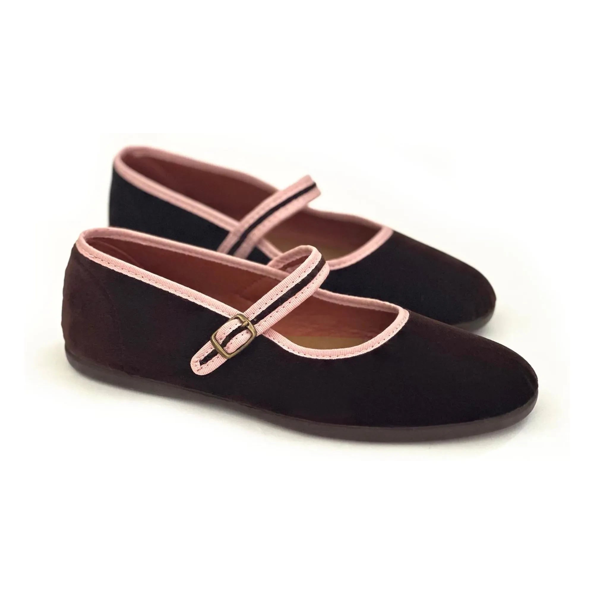Hermosilla - Bailarinas de terciopelo de León - Colección para mujer | Chocolate