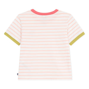 Petit Bateau - Camiseta Clásica de Rayas | Coral