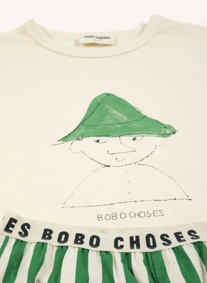 Bobo Choses - Bobo Choses Conjunto de camiseta y pantalón de algodón orgánico | Verde