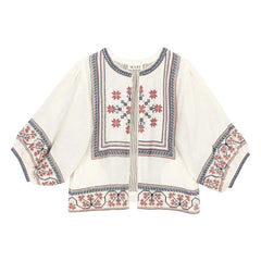 M.A.B.E. - Chaqueta bordada Calista Pamuk | Crudo