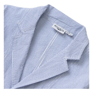 Service Works - Chaqueta de rayas de seersucker | Azul claro