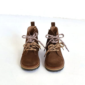 du Loua - Botas Charly de ante con cordones | Marrón