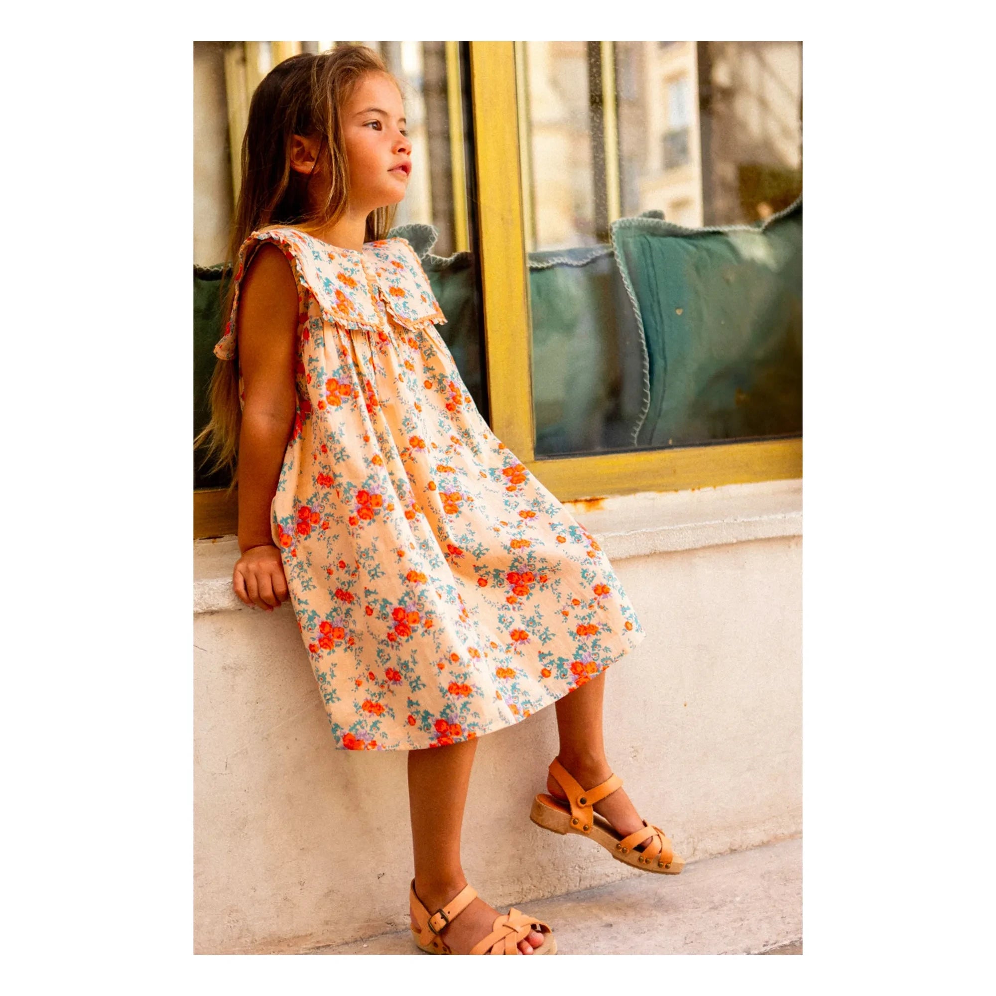 Louis Louise - Vestido Célestine Fleurie | Beige rosado