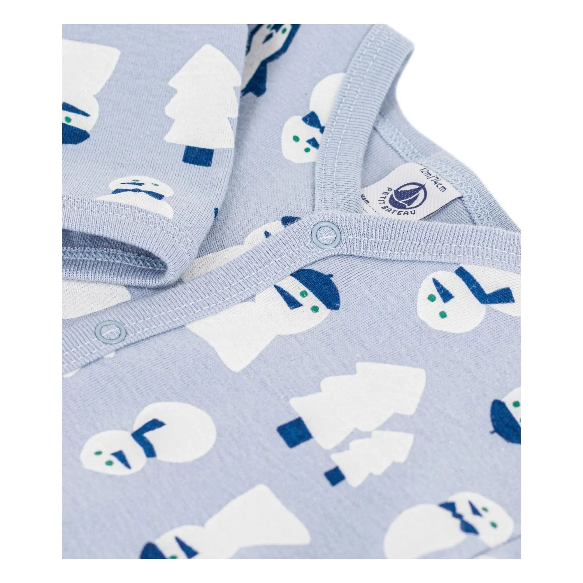 Petit Bateau - Pyjamas Sleep Well Kardan Adamlar Organik Pamuk | Mavi