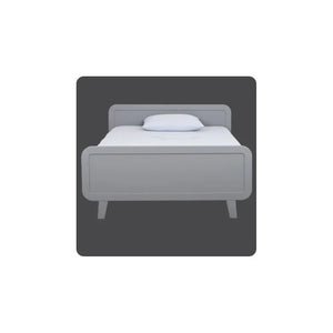 Cama redonda Laurette 120x200cm - Gris claro | Gris