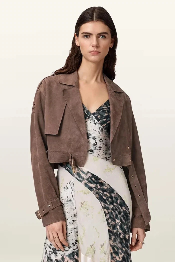 Chaqueta biker de ante para mujer AllSaints OPHELIA
