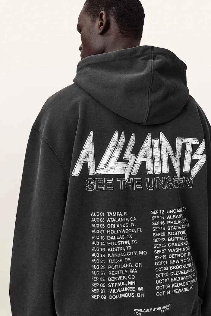 Sudadera con capucha de algodón para hombre AllSaints CHROMIUM