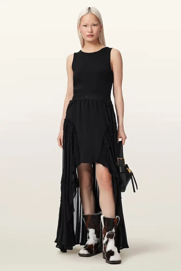 Falda asimétrica de viscosa DORINA de AllSaints