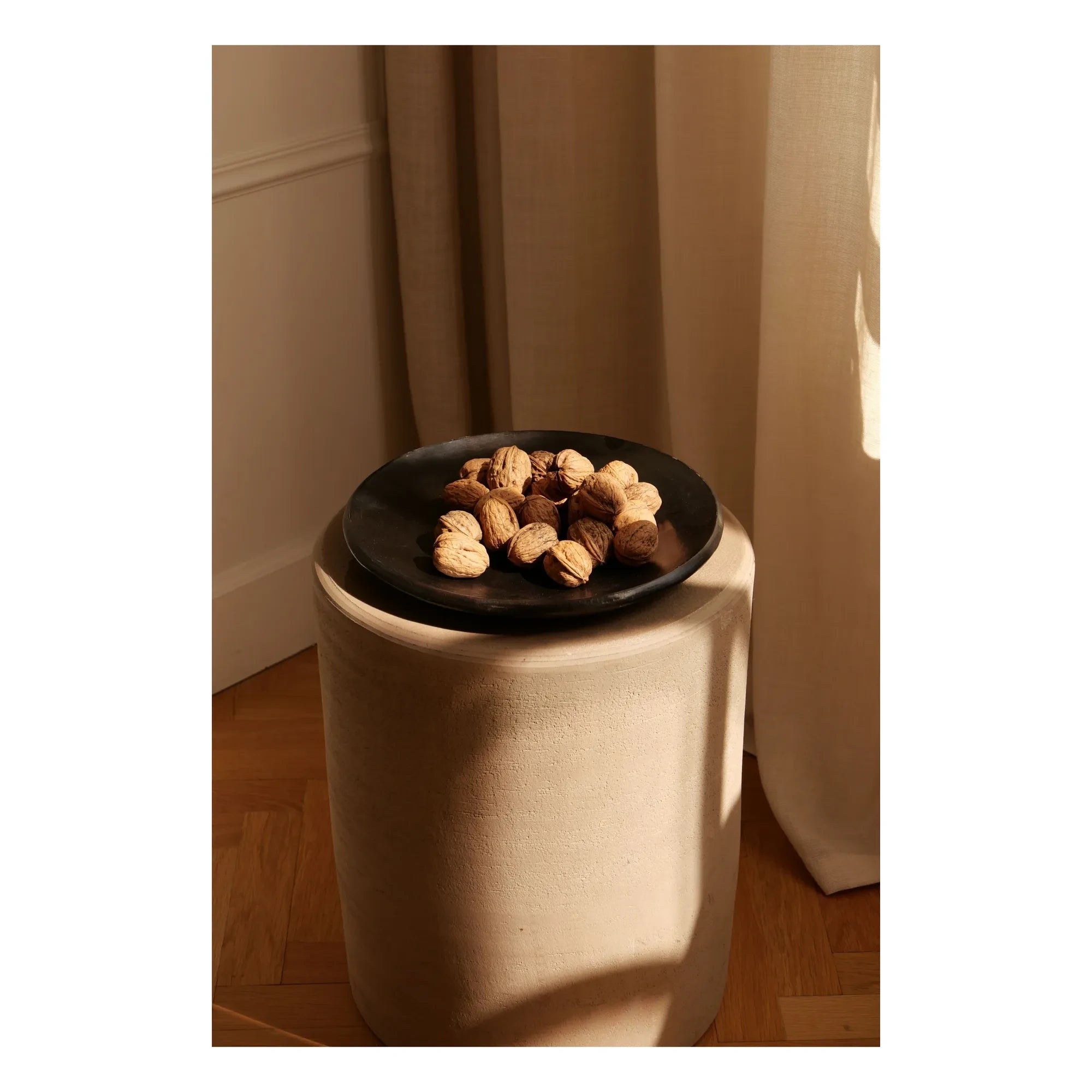 Woodmata - Plato de terracota D28cm | Negro