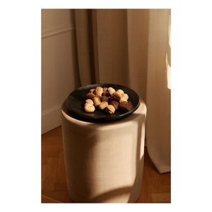 Woodmata - Plato de terracota D28cm | Negro