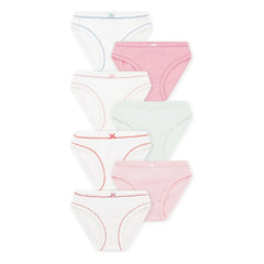 Petit Bateau - 7'li Organik Pamuk Külot Paketi | Pembe