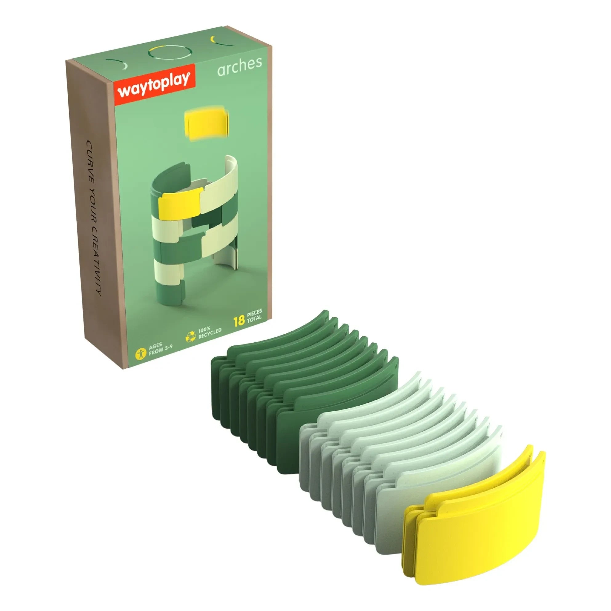 Waytoplay - Kit de construcción para principiantes Arches - 18 piezas