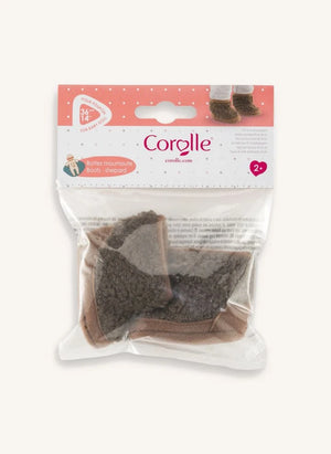 Corolle - Botas de Peluche | Marrón