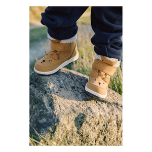 Liewood - Barley Bear Botas con forro de felpa fabricado con fibras recicladas | Caramelo