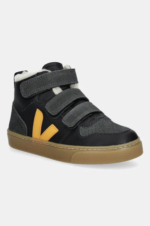 Zapatillas deportivas de piel para niños Veja Small V-10 Mid Winter