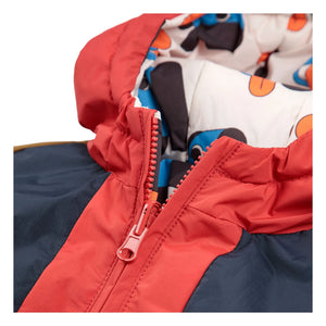 Bobo Choses - Chaqueta impermeable de fibra reciclada reversible para bebé | Azul